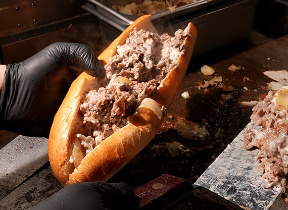 Homemade Cheesesteaks